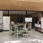 Modulare Möbel-Systeme in einer modernen Arbeitsumgebung